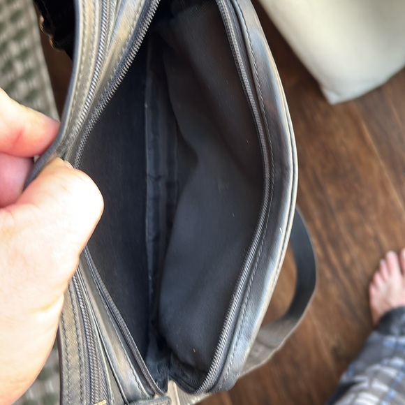 COACH Vintage Travel Zip Waist Pack Belt Bag Crossbody Black Glovetanned Leather - Picture 4 of 13